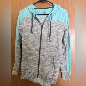 SO Teal and Gray Boyfriend Hoodie